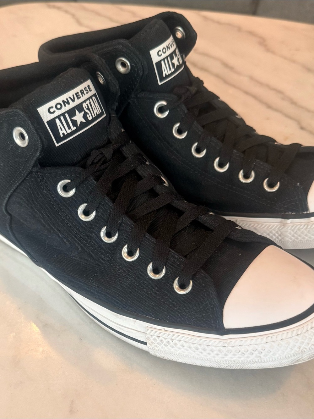 Converse Black High Top Canvas Sneakers